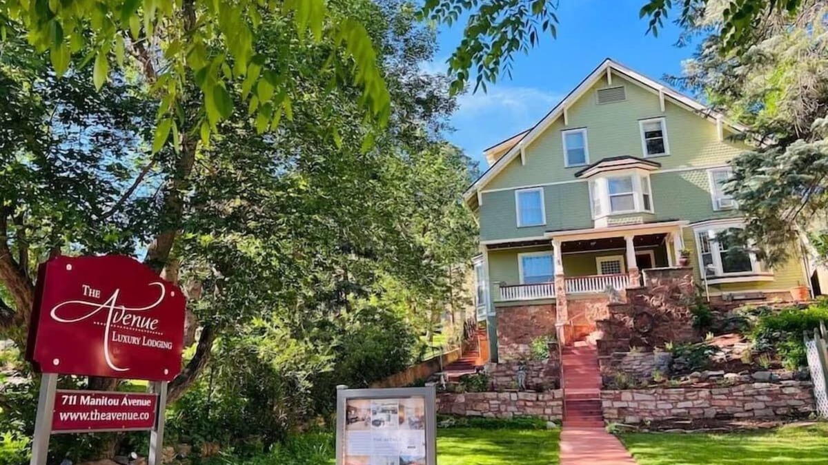 Manitou Springs Villa | The Avenue! Historic Mansion in DT Manitou Springs