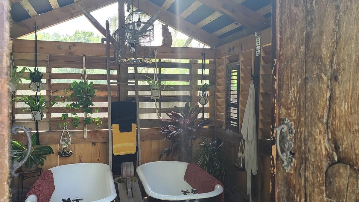 Dickinson Cottage | The Barracks, beautiful 2-bedroom private cottage with garden bath and porch