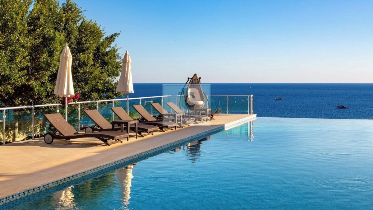 Kalkan Villa | The Boat House with private pool, sea access, water taxi, movie room & sea views