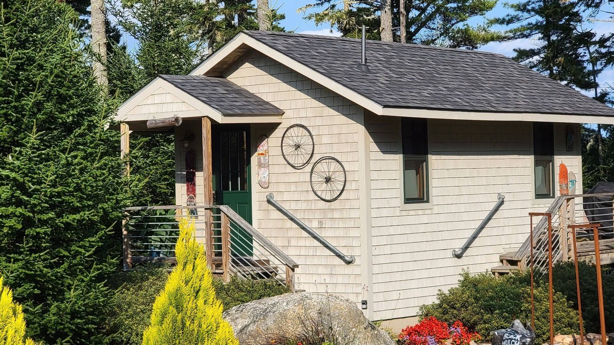 Mount Desert Cabin | The boathouse at Somes Sound