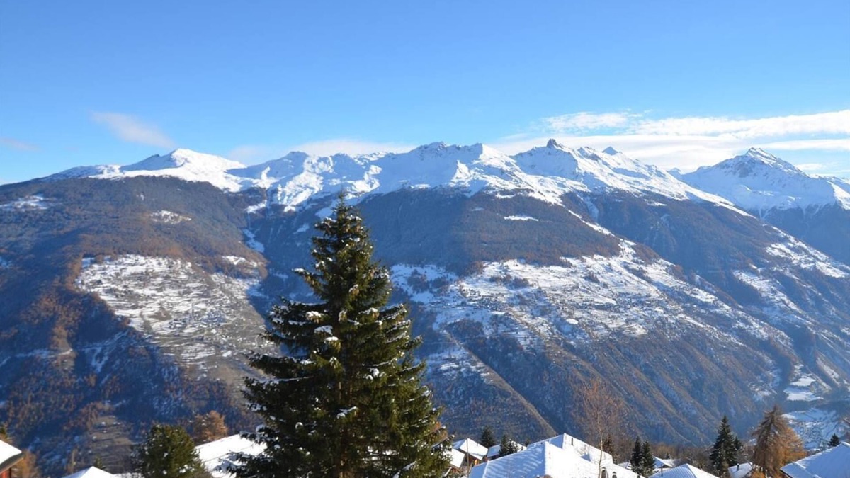 Vex Apartment | The building Le Belvedere is the first one entering Les Collons 1800. 900 meters from the ski-lift T