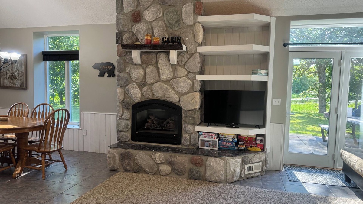 Squaw Lake Cabin | The Cabin: Fireplace RiverFront Pet Friendly Trails Dock