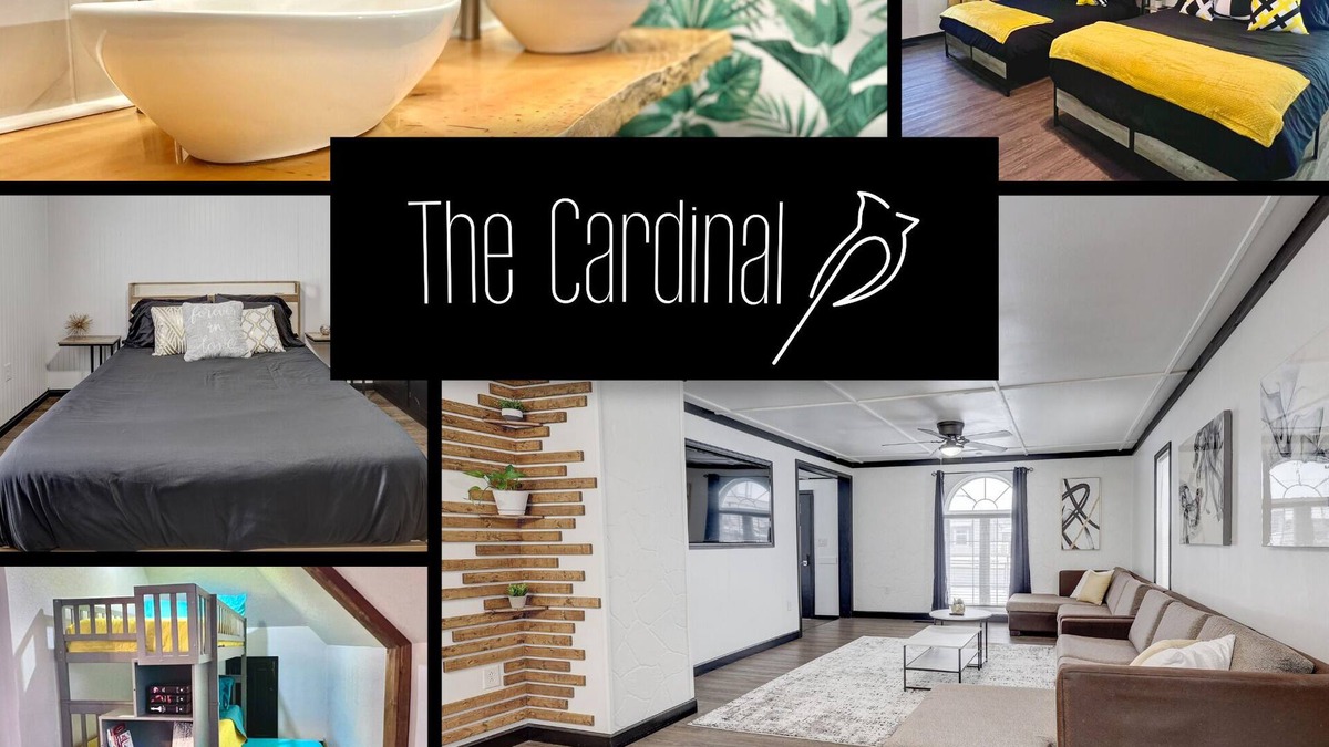 Webb City House | The Cardinal: The Downtown Dream Sleeps 13!