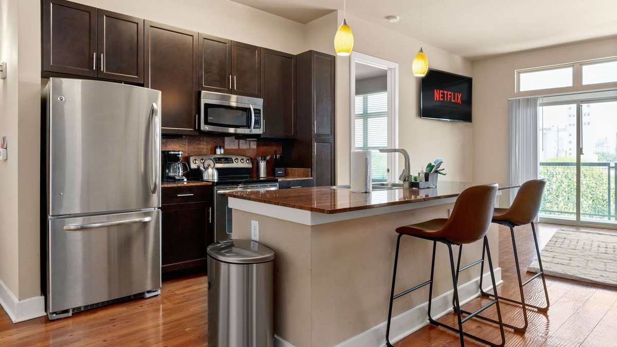Arsenal Apartment | The Catalina: Pool, Pvt Balcony Riverwalk, AFB.n