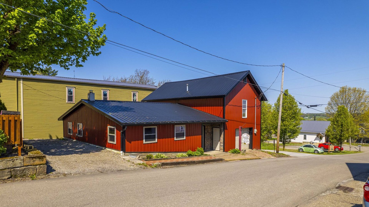 Winesburg Bed & Breakfast | The Chestnut Barn, on a quiet side street in Winesburg, Ohio,