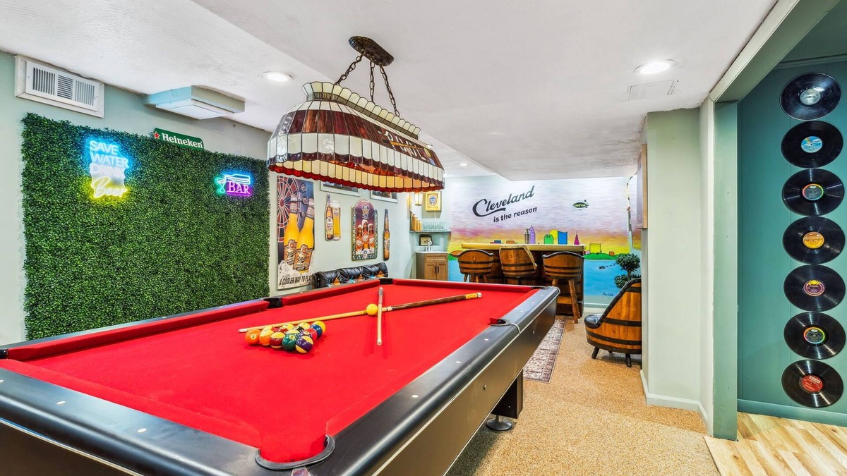 Hough House | The Cleveland Cornerstone: 7BR + 4 BA + Ultimate Basement w/Gameroom