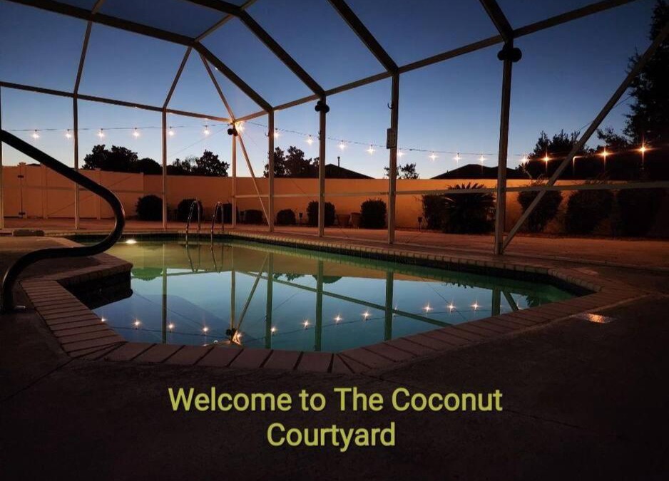The Villages House | The Coconut Courtyard private pool, themed, modern