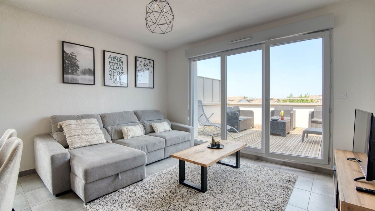 Castelginest Apartment | The Cocoon - Appt avec terrasse, 20mn de Toulouse