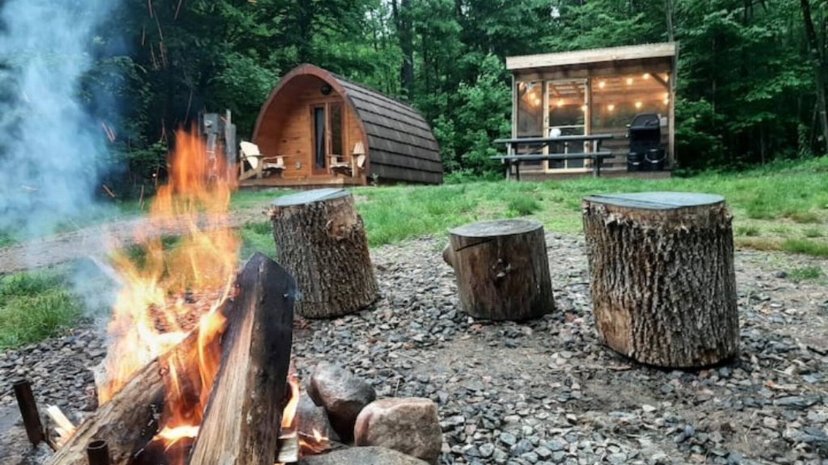 Golden Lake Cabin | The Escape Pod - No Neighbors!