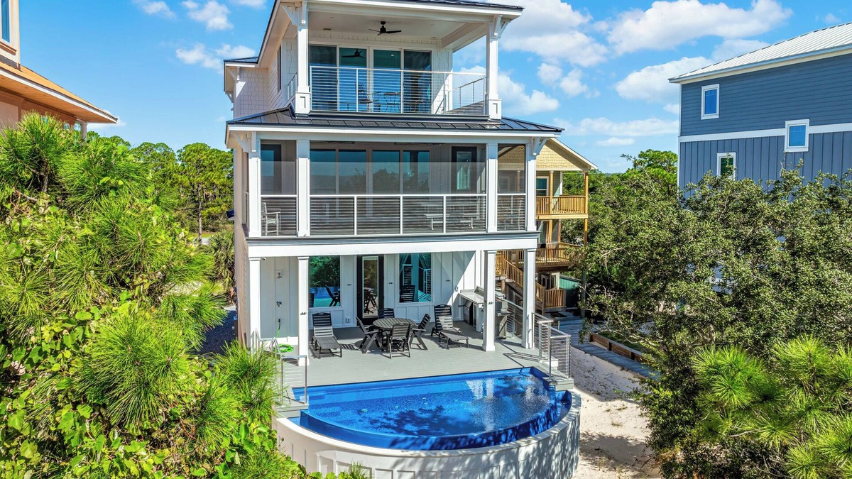 Indian Pass House | The Florida House in Indian Pass, Beach Front with Infinity Private Pool