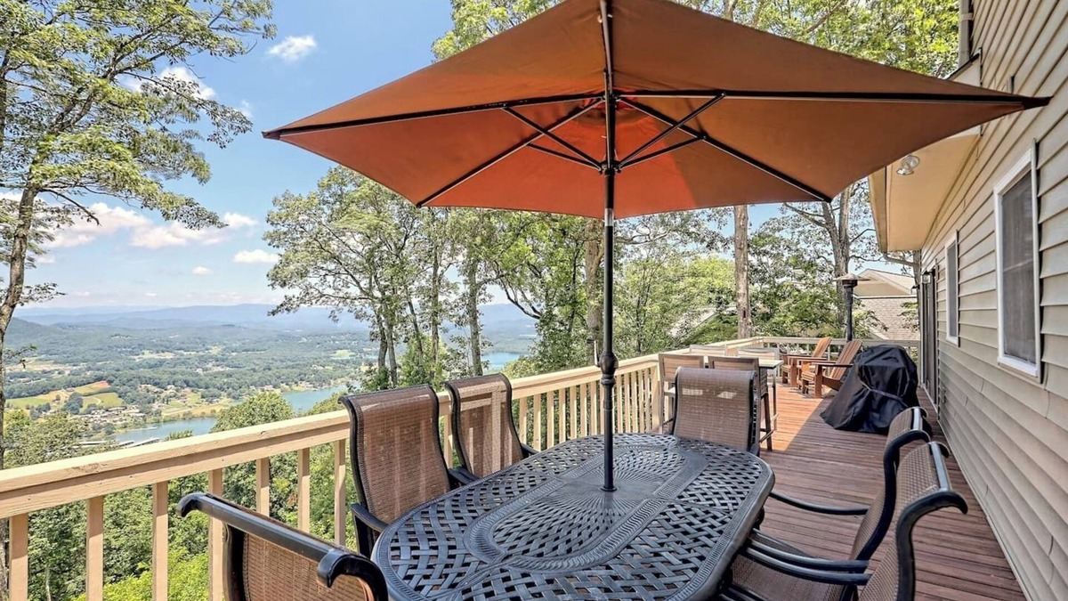 Hiawassee Cabin | The Gathering Place - by Chatuge Home Concierge Mountain View, View of Lake Chatuge