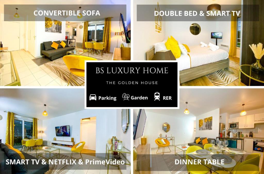 Corbeil-Essonnes Apartment | The Golden House * Parking * Garden