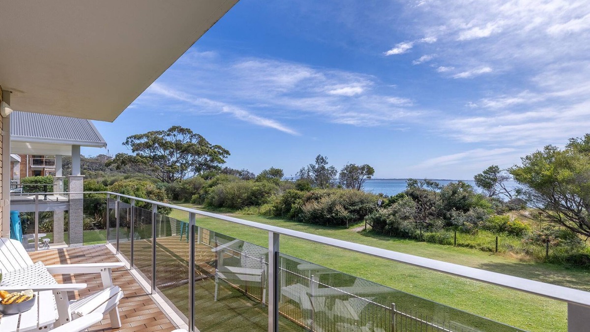 Nelson Bay Apartment | The Helm, 2/22 Voyager Cl - Stunning waterfront unit with Air Conditioning