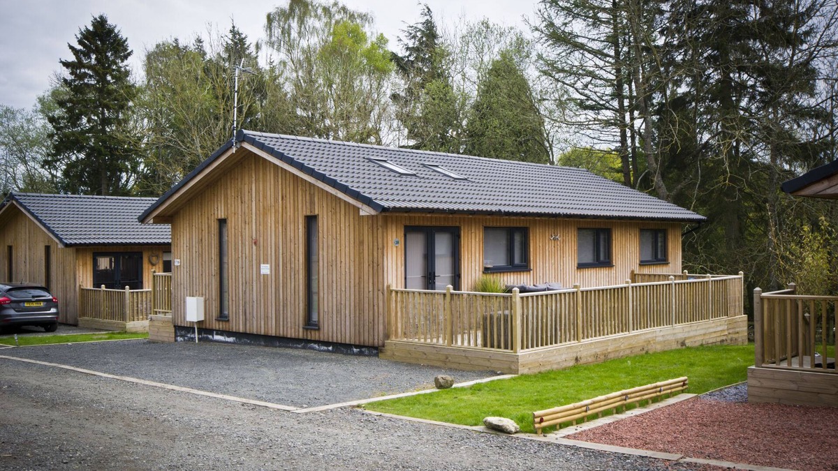 Otterburn Cabin | The Hideaway - stunning 3 bedroom lodge with top of the range hot tub