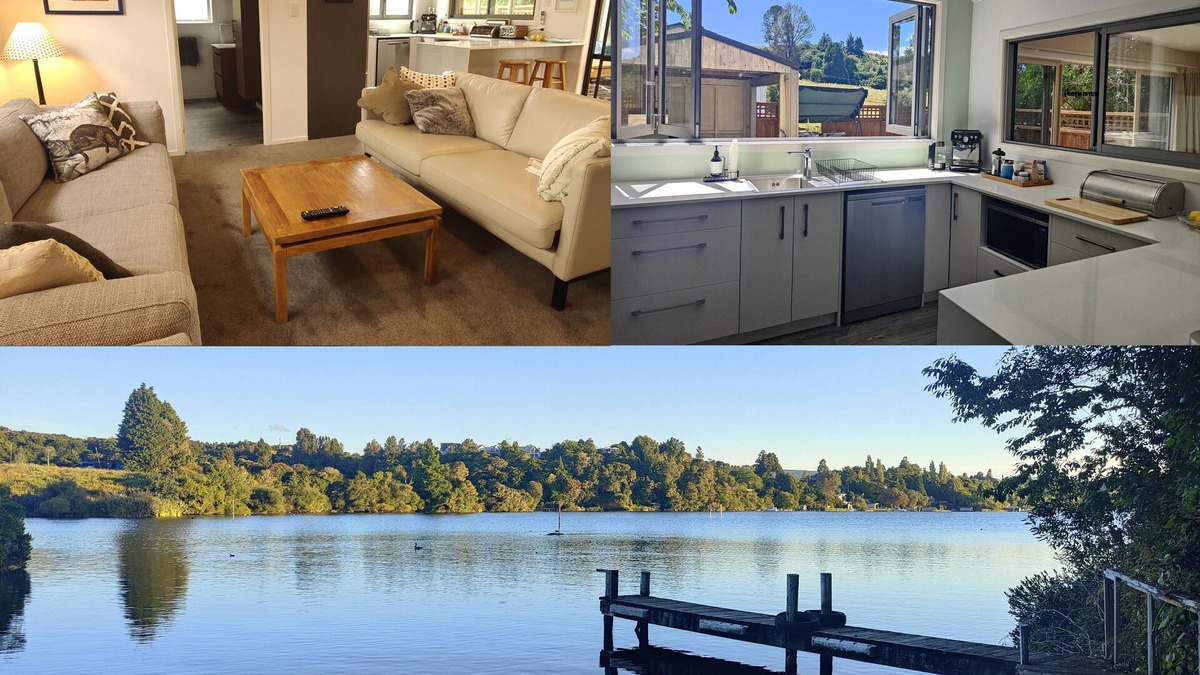 Okere Falls Cottage | The Lake House. Cosy getaway near Rotorua & jetty