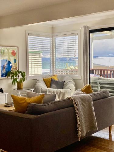 Primrose Sands House | The Lazy Fig - Ocean Views, Orchard & Pizza Oven