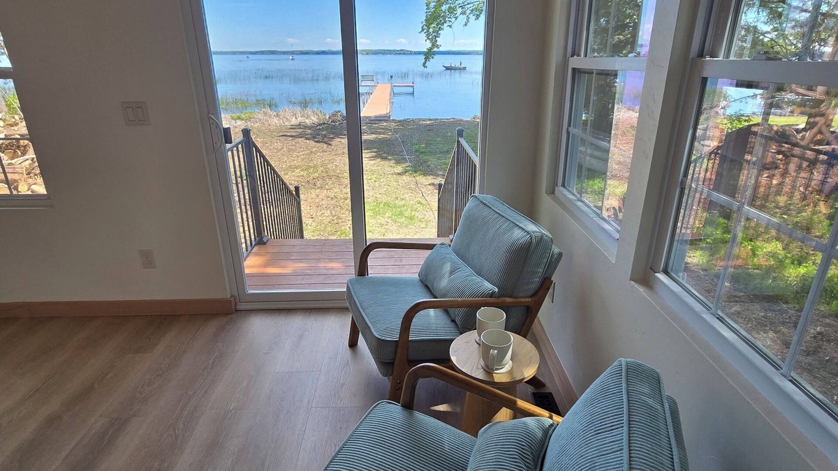 Shawano Cabin | The Lily Pad: Newly Renovated, Lakefront Retreat on Shawano Lake, Sleeps 6