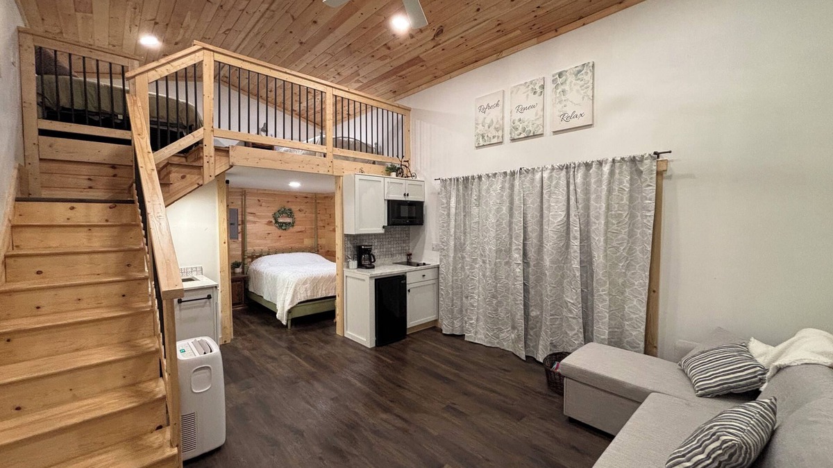 Meyersdale Cabin | The Lodge, a Cozy Lodge Cabin by the GAP Trail & view of the Sand Patch grade.