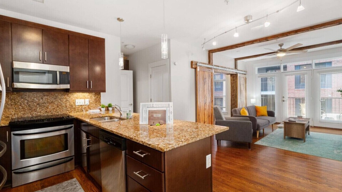 North Capitol Condo | The Nashville Nook - Barn Doors & Broadway Dreams