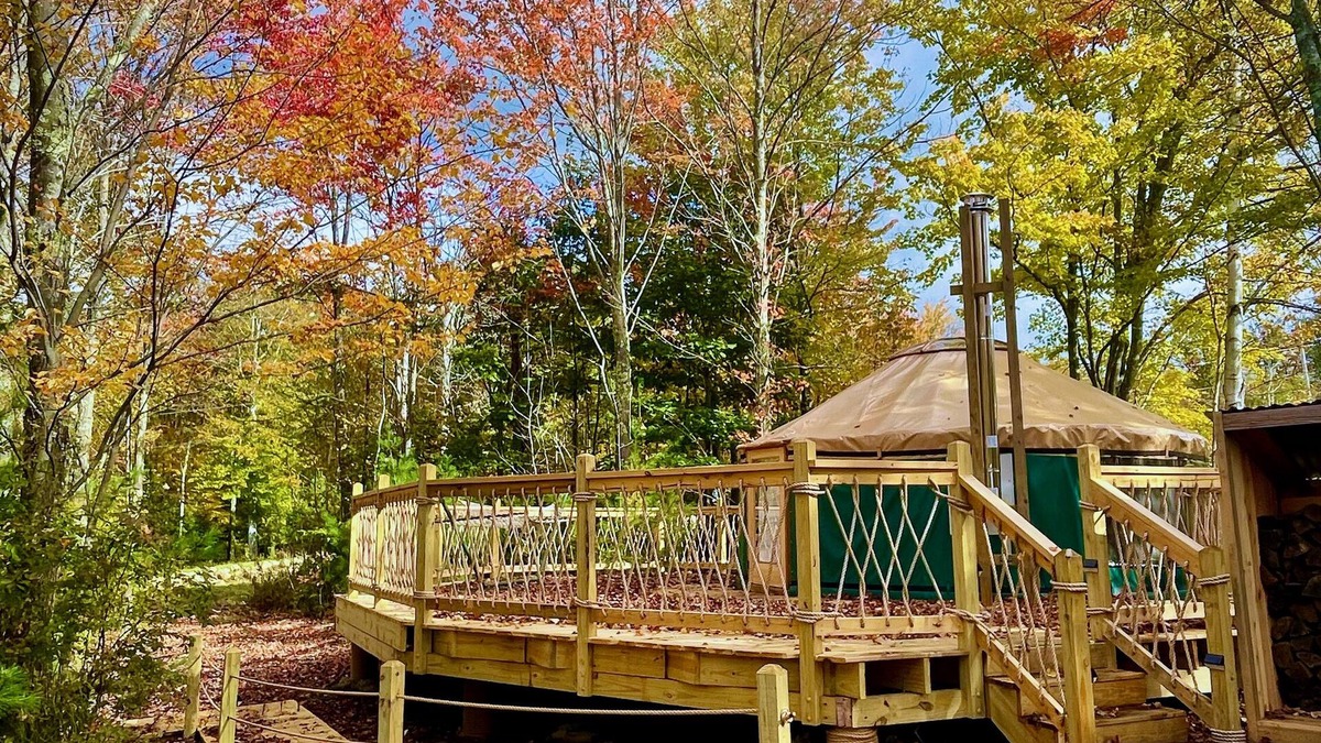 Deerfield House | The Other Yurt at Echo Hill Farm w/Hot Tub Spa