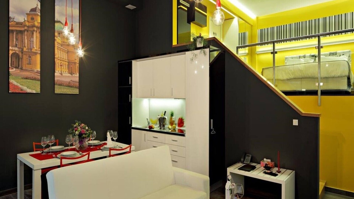 Donji Grad Apartment | The park of the residence in Zagreb Duplex No. 5