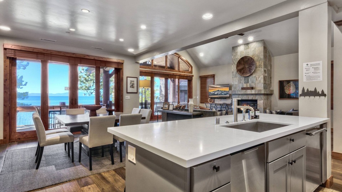 Sierra Shores Condo | The Peak #14 Private Lakefront Luxury Steps to Beach, Dining and Adventure