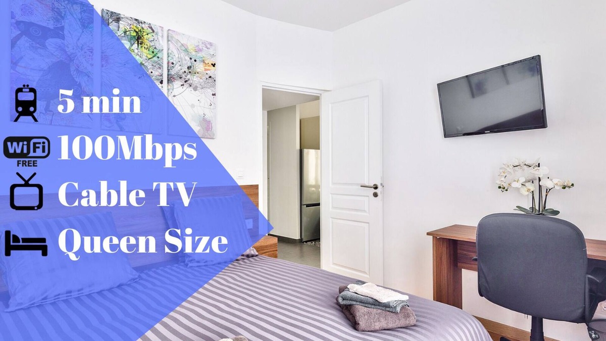 Vitry-sur-Seine Apartment | THE PEARL 2 - COZY 1 BR APT 15 MIN AWAY FROM PARIS