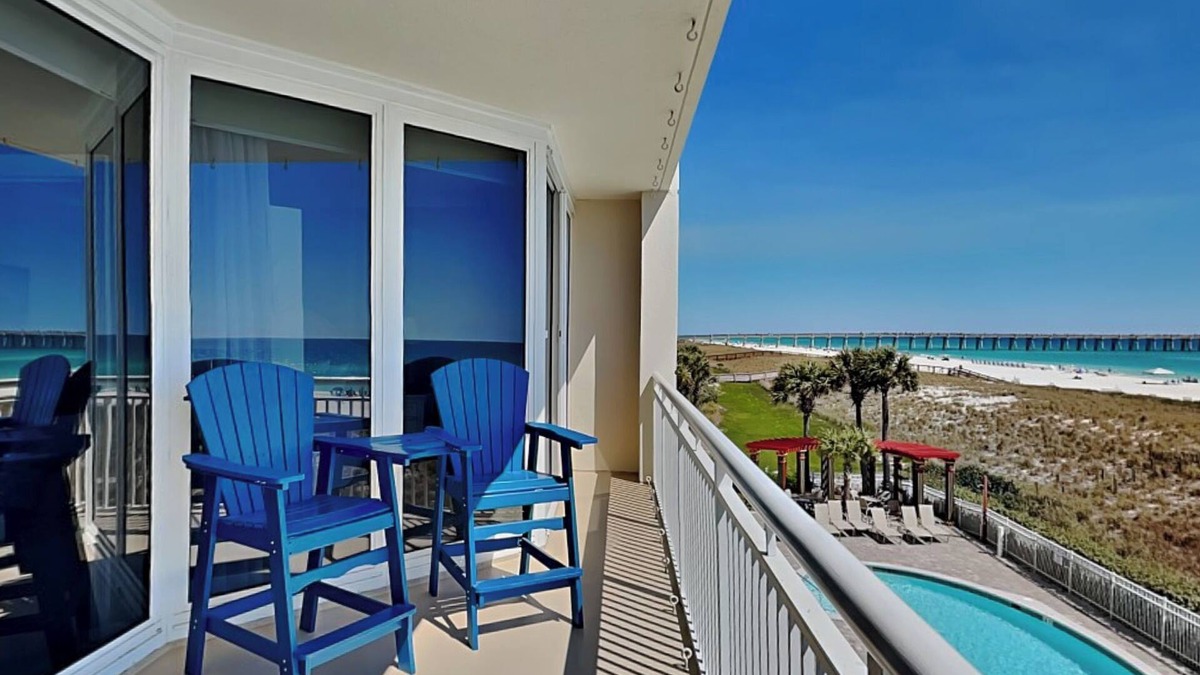 Navarre Beach Condo | The Pearl of Navarre #204 - Gulf Front Condo!