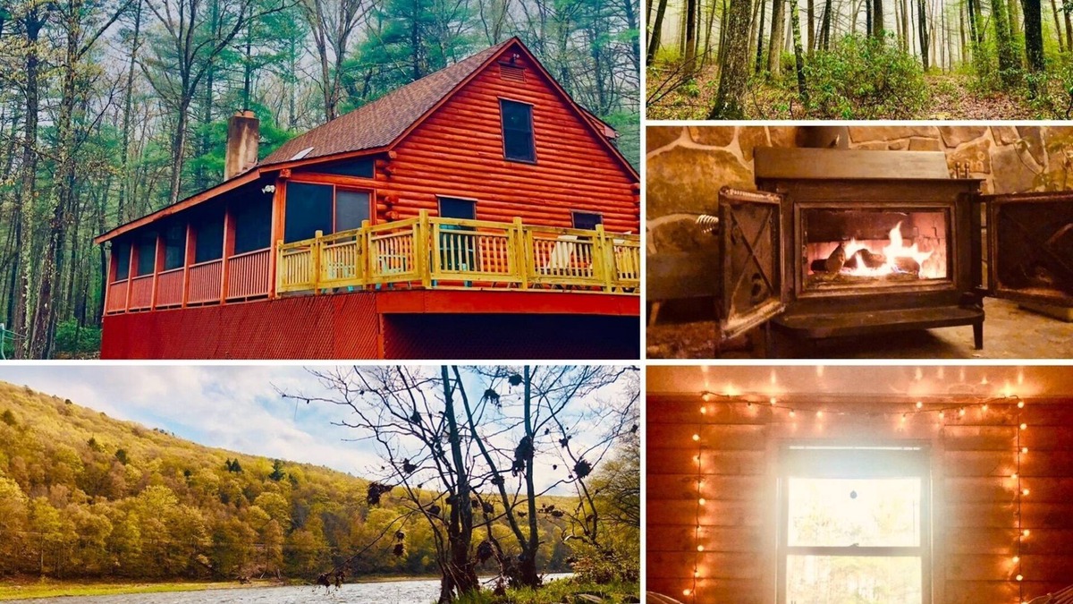 Pond Eddy Cabin | The Perfect Log Cabin on 8 acres of Private Woods