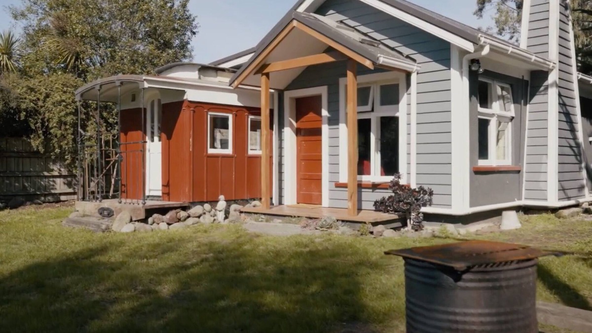 Purakaunui House | The perfect Weekender! Funky beach house made up of a 1900's Railway Carriage.