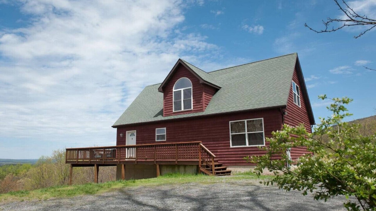 Berkeley Springs House | The Retreat at Upland Trail - Private | View | Fireplace | Game room | Fire pit