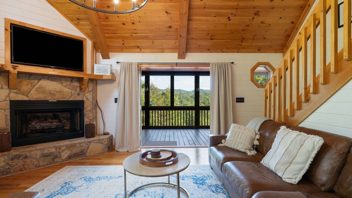 Foxfire Estates Cabin | The Sanctuary in Blue- Long Range Mountain Views