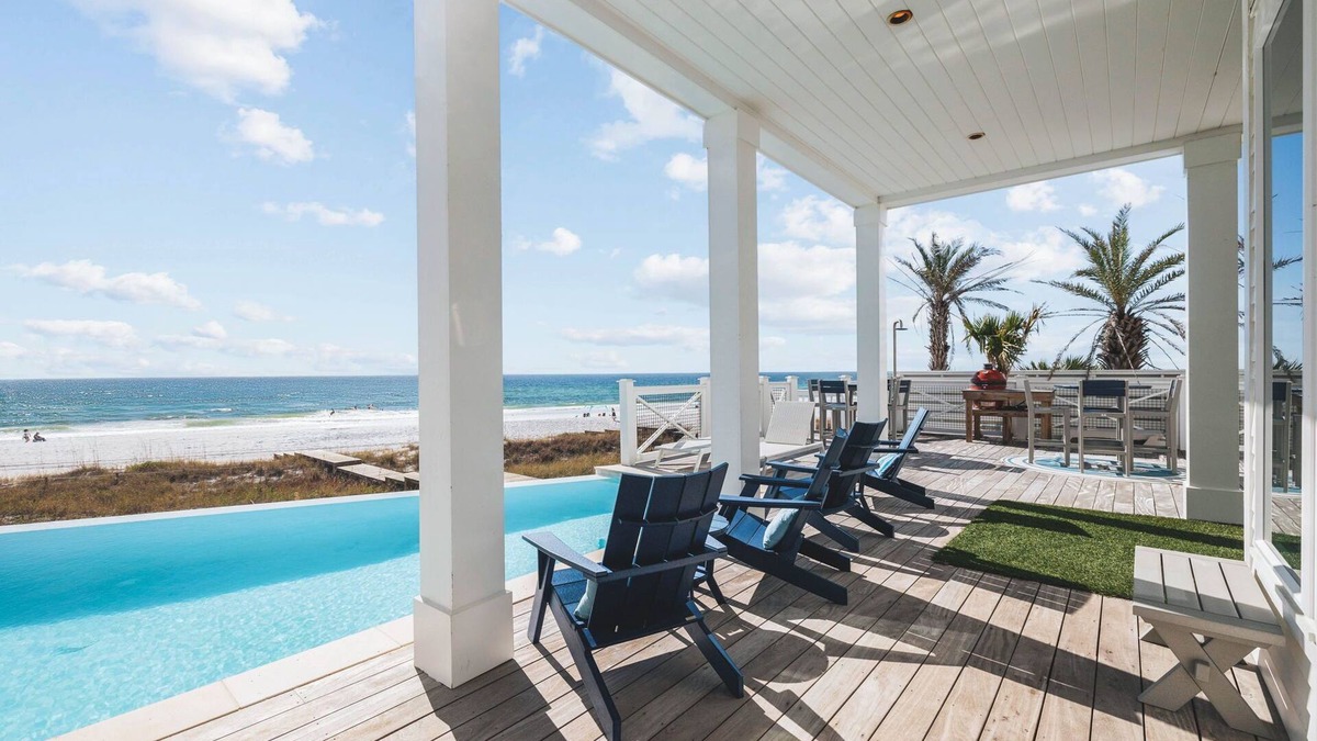 Riviera Beach House | The Sand Castle | Gulf-Front | Infinity Pool | Private Beach Access | Sleeps 40