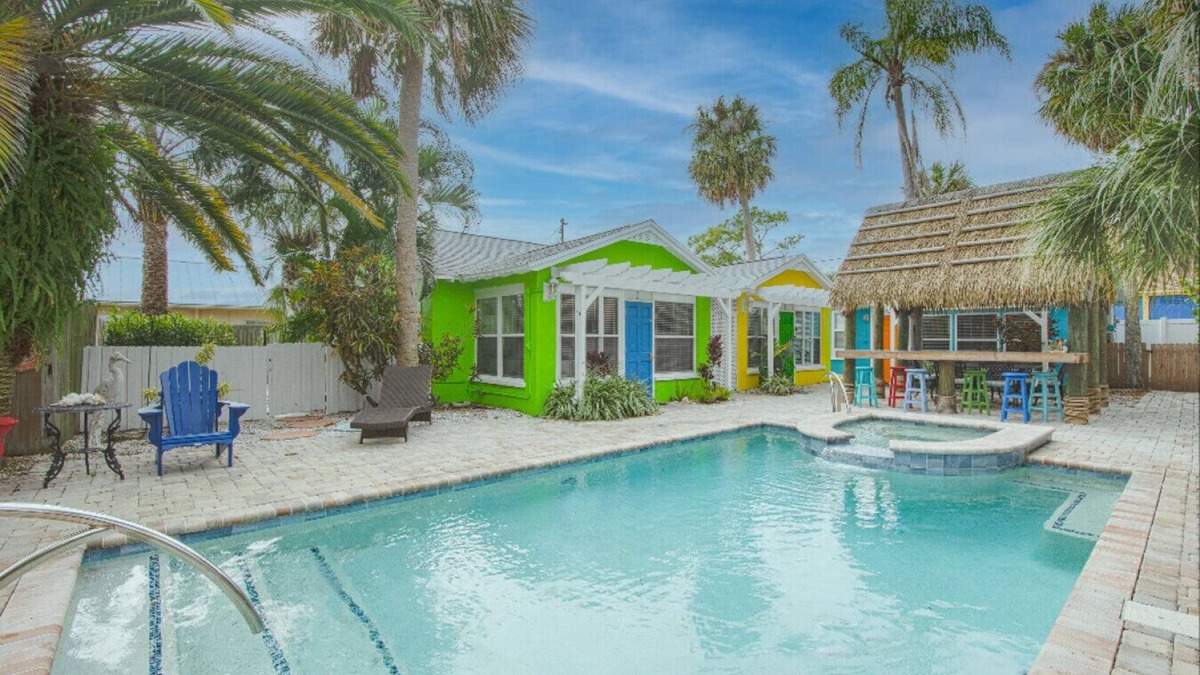 Indian Rocks Beach Cottage | The Seaside Cottages are located just across the street from Indian Rocks Beach!