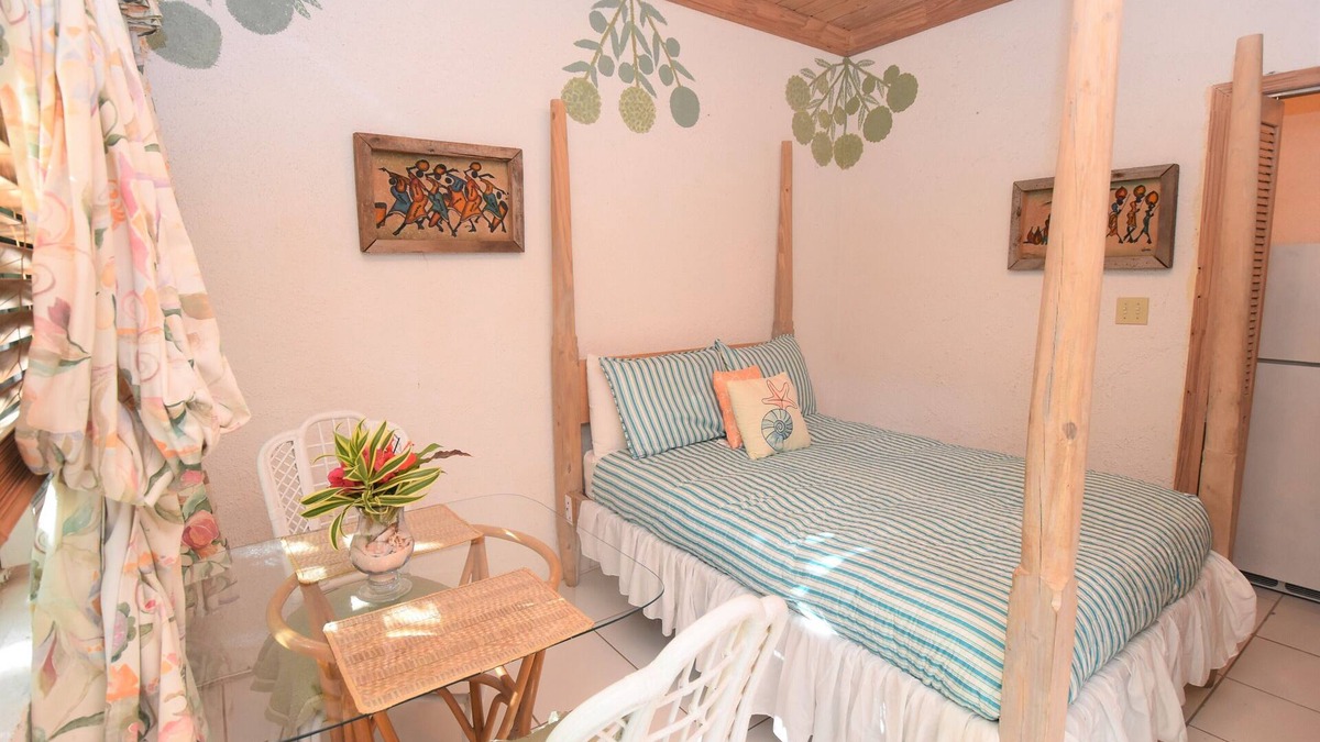 Dunmore Town Apartment | The Sugar Apple Studio 3 minute walk to the beautiful Pink Sand Beach