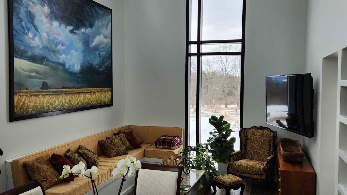 Ithaca House | the Sugar Cube, a stunning, spacious, modern villa with an orchard maze