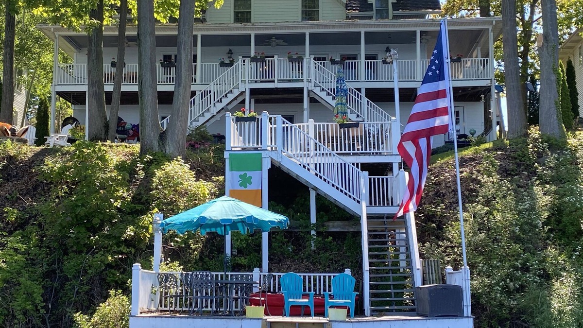 North Rose House | The Summer House. Year-Round House on Sodus Bay w/two 60ft covered porches.