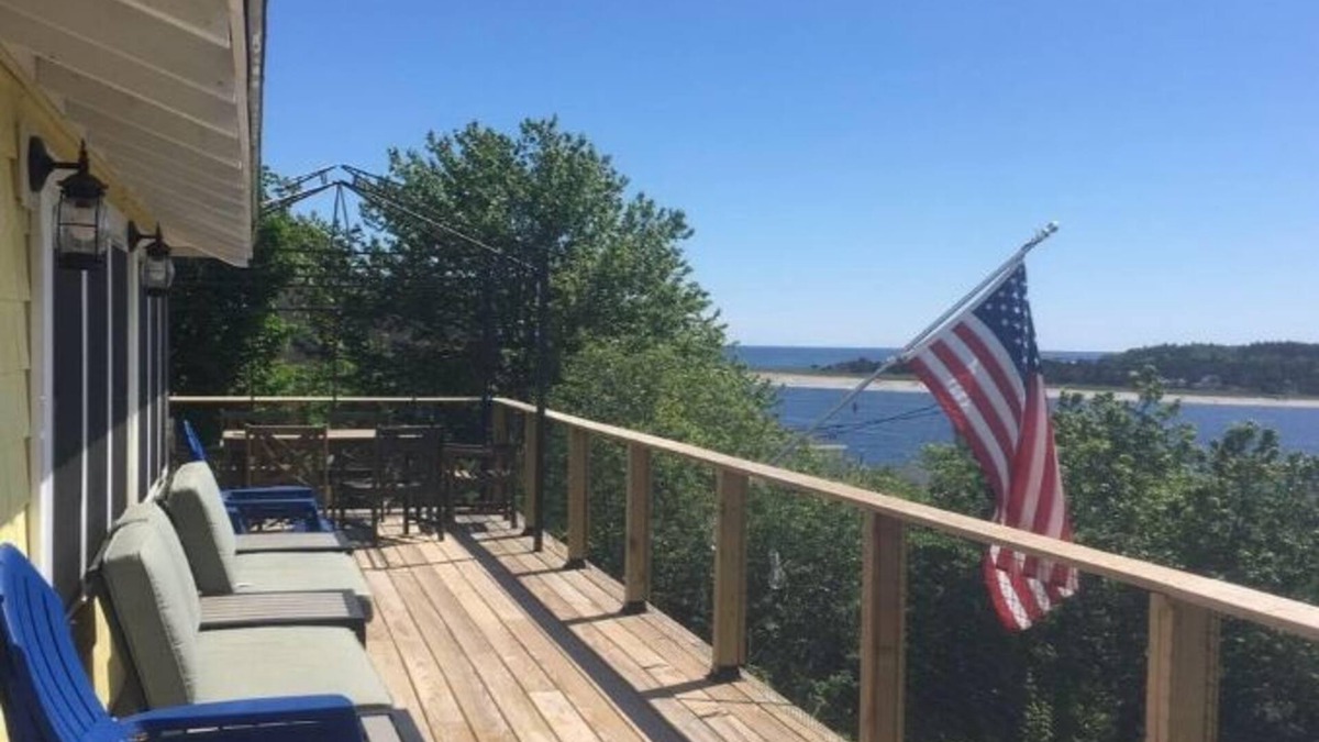 Georgetown House | The Topsider-panoramic of the Atlantic Ocean, 2 lighthouses, and Popham beach