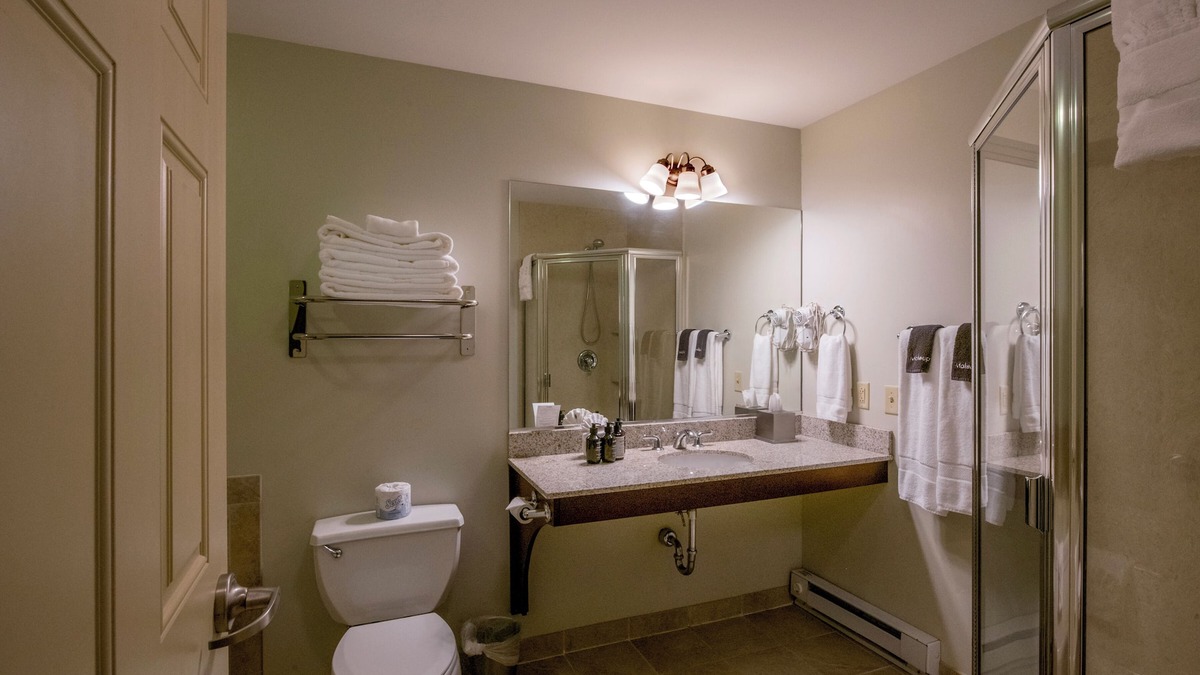 Hunter Apartment | The ultimate resort experience. Pool, hot tub, sauna, steam room, exercise room.