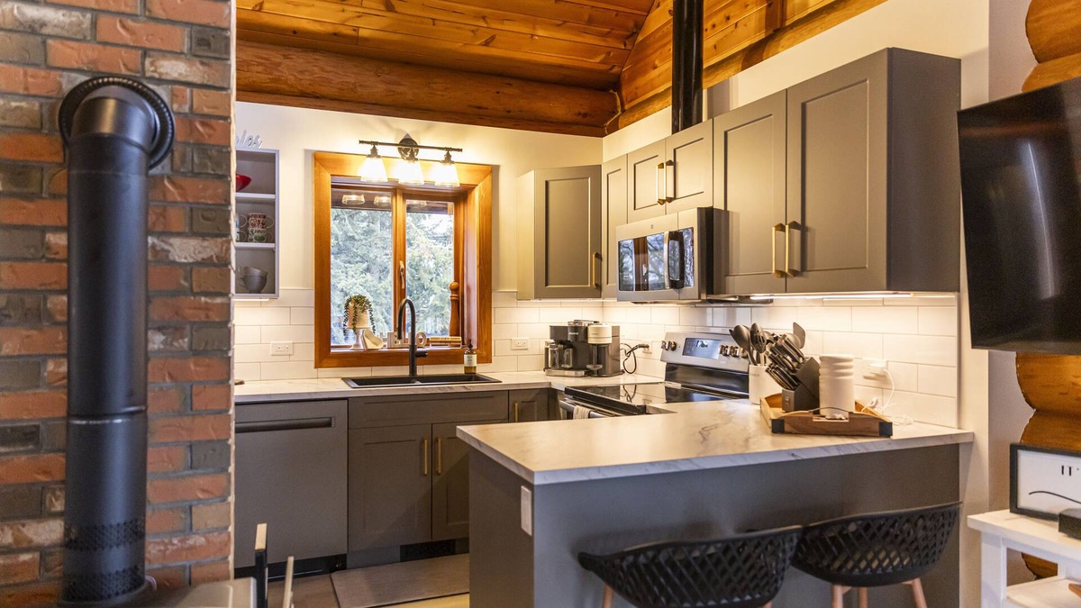 Vernon Cabin | The View Point Lodge - sauna/cold plunge/hot tub