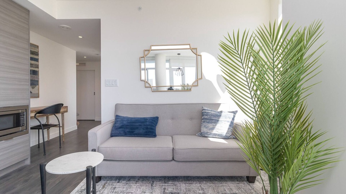 Downtown Victoria Condo | The Vista-Views from 15th Floor, Work Desk and AC