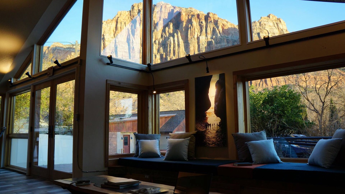 Zion National Park South Entrance House | The Watchman View Gallery ~ Explore Zion National Park!