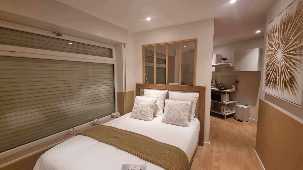Gare Apartment | The White cosy, maxi studio in the city center, 1 km from the train station, tourism/business