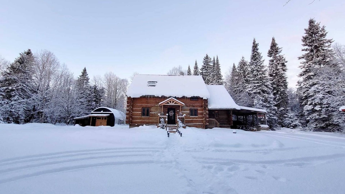 Lake St. Peter Cottage | The Wooded Oasis - Cozy Winter Cottage w/Hot Tub & Sunken Firepit