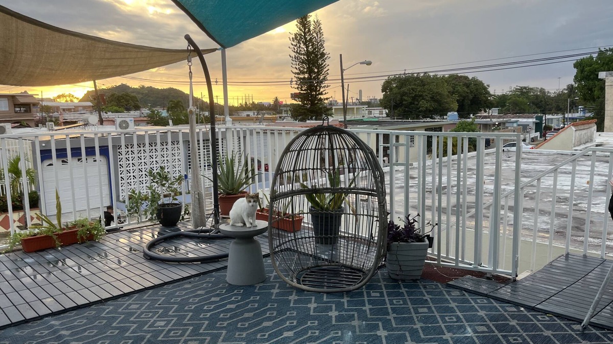 Gobernador Pinero Apartment | The Yellow Door Casita A/C, Parking, Private Balcony & more
