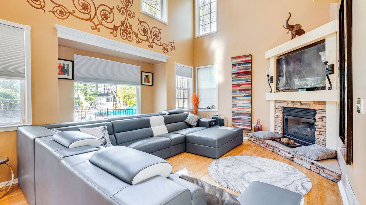 Jackson House | Theater & Game Room at Trenton Area Home