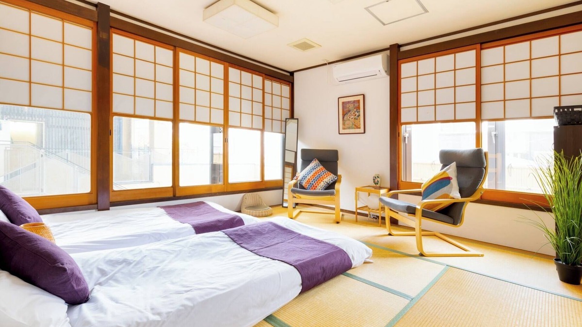 Nara Apartment | This guesthouse has a living room and four bedrooms and can be rented exclusively for your group/Nara Nara