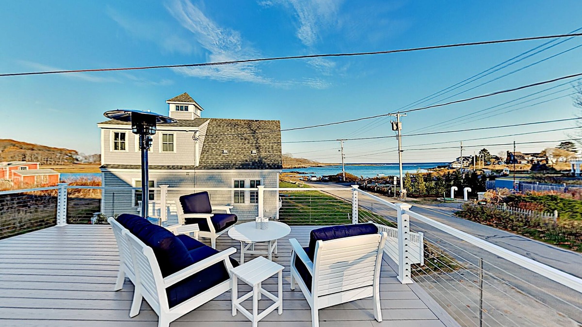 Kennebunkport House | Thisgood Cove with Sea Views, Roof Deck, Beach, And So Much More