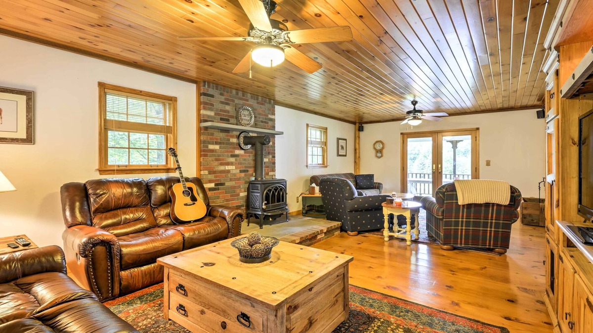 Thompson House | Thompson Home w/Deck + Pond, 8 Mi to Elk Mountain