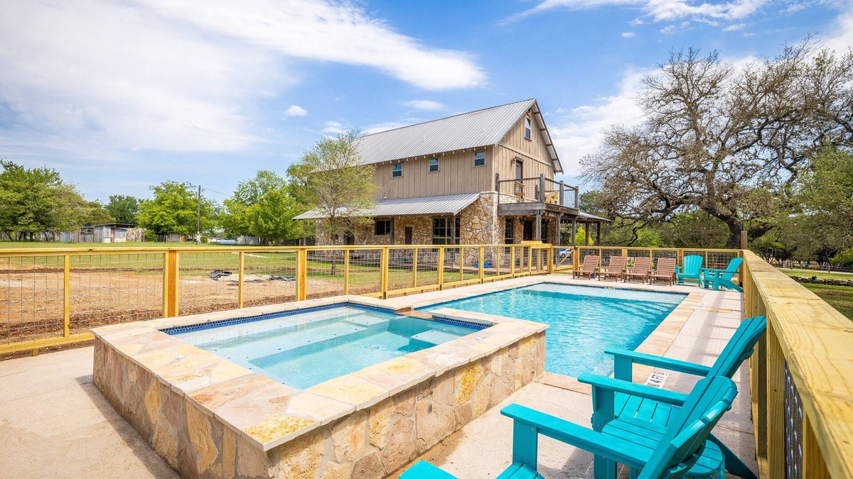 Wimberley House | Three miles to Wimberley Square, two acres of fun (pool + hot tub), one unforgettable destination.